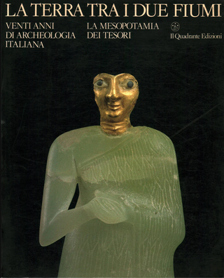 Ishtar, The cover of the catalog "The Land between the Two Rivers, twenty years of Italian archaeology. The Mesopotamia of treasures".
Il Quadrante Edizioni, Turin 1985

The artist was inspired by the mask of Ishtar, the goddess of love and sexuality and, therefore, fertility; she is responsible for all life, but she is never a mother goddess. As a goddess of war, she is often shown winged and armed.