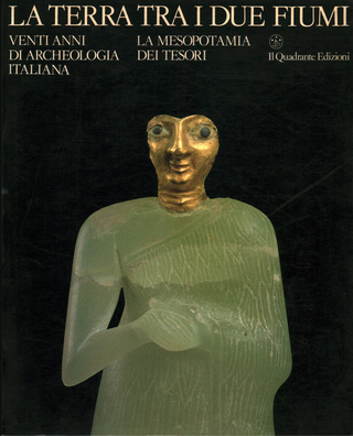 Ishtar, La copertina del catalogo "La terra tra i due fiumi, venti anni di archeologia italiana.
La Mesopotamia dei tesori".
Il Quadrante Edizioni, Torino1985

L'artista è stata ispirato dalla maschera di Ishtar la dea dell'amore e della sessualità e, quindi, della fertilità; è responsabile di tutta la vita, ma non è mai una dea madre. In quanto dea della guerra, viene spesso mostrata alata e con le armi.